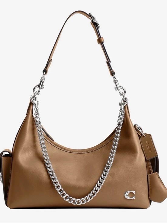 Coach Handbags - Coach RARE Honey color Pocket Juliet 30 nwt with silver hardware